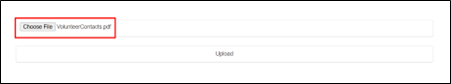 Document selected for secure upload in PowerApps interface