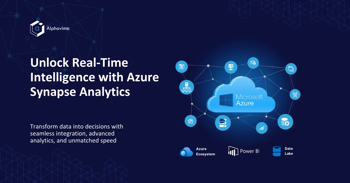 Azure Synapse Analytics cloud integration with Power BI and Data Lake icons