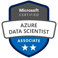 Azure-certified associate badge for data science