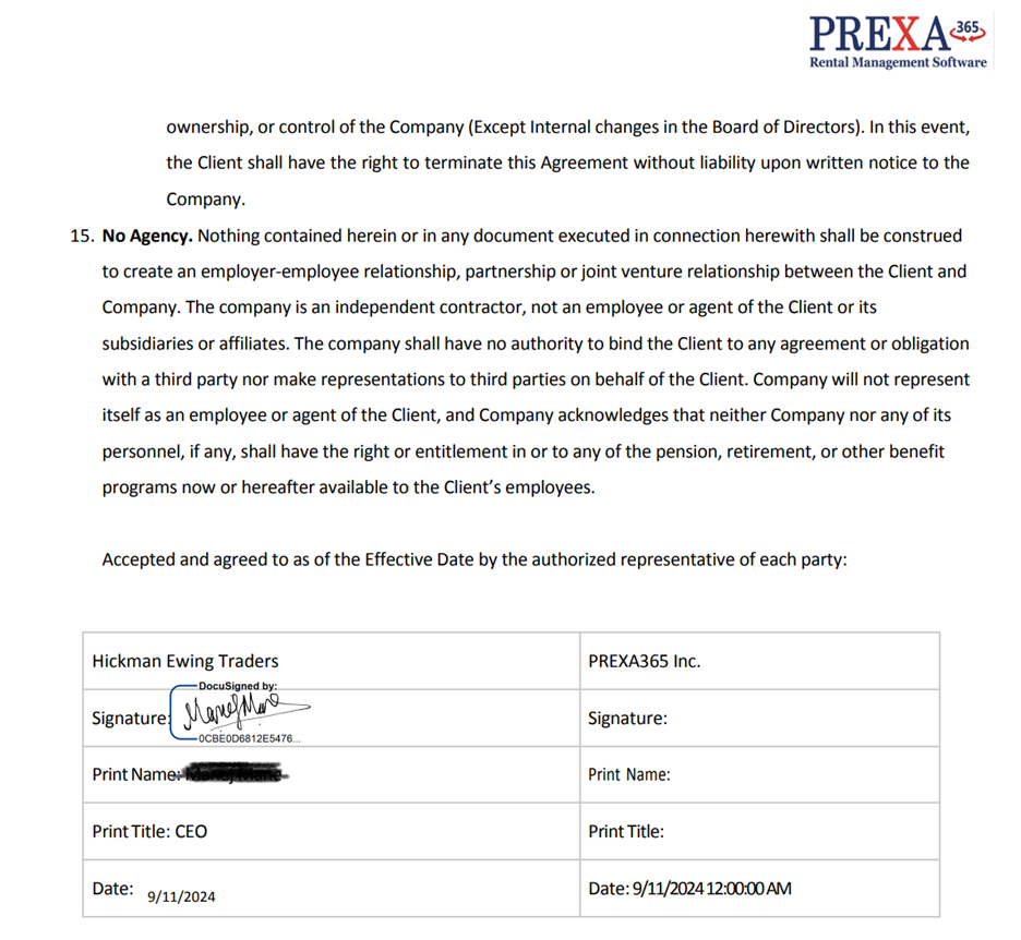 Signed contract using DocuSign in Dynamics 365 CRM