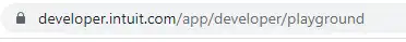 OAuth Playground URL in QuickBooks setup