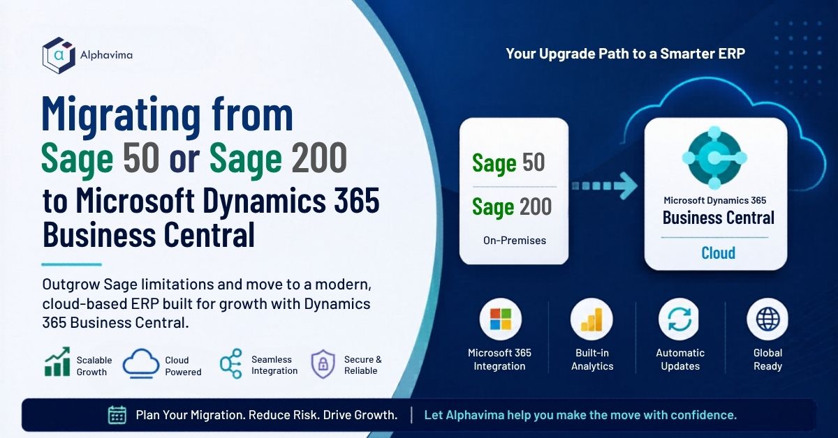 Migrating from Sage 50/200 to Dynamics 365 Business Central