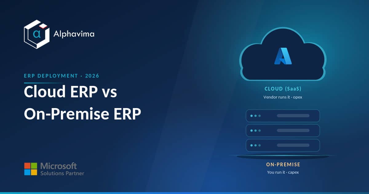 Cloud ERP vs On-Premise ERP: How to Choose in 2026 Cloud ERP vs On-Premise ERP: How to Choose in 2026